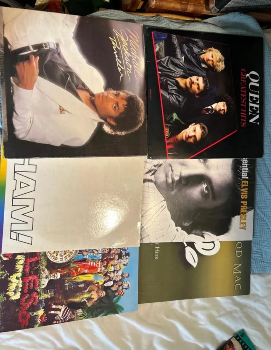 Vinyl Records & Record Player - Image 1