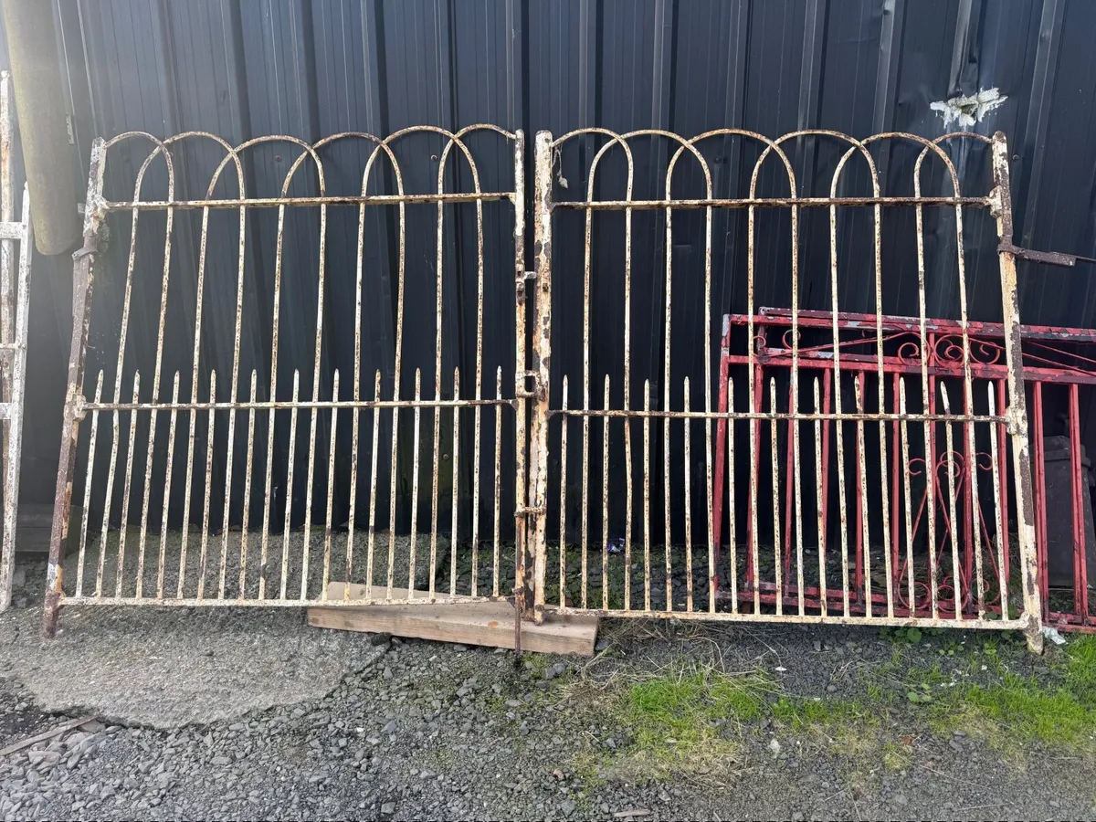 Outstanding loop top pair Victorian entrance gates - Image 1