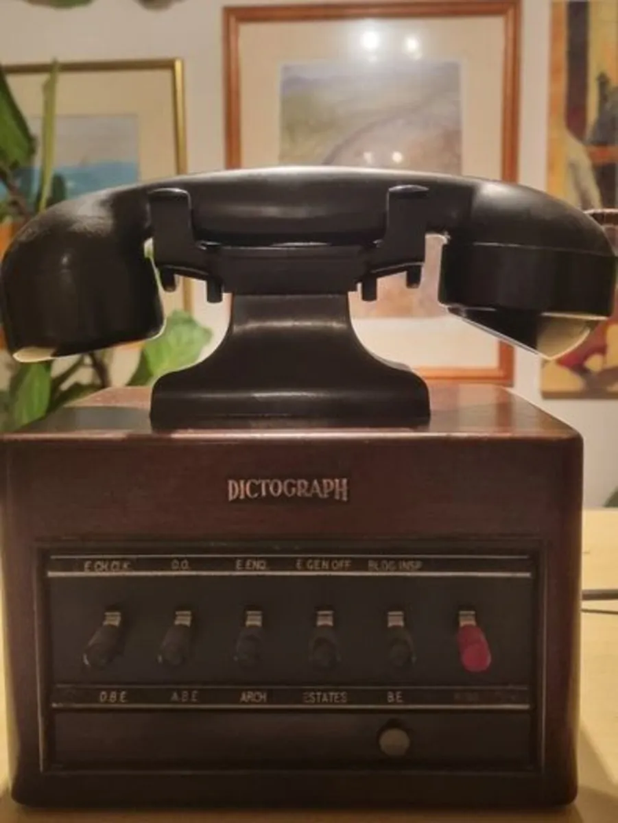 Antique Dictograph Telephone Intercom Substation W - Image 1