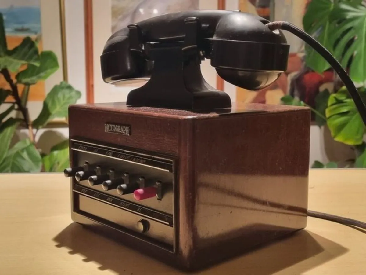 Antique Dictograph Telephone Intercom Substation W - Image 3