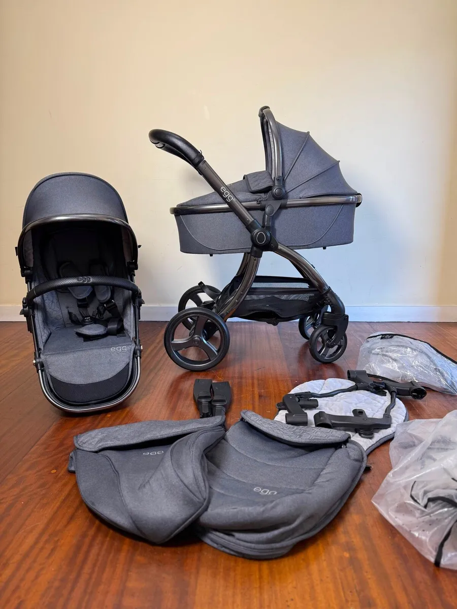 Egg 2 double/single travel system Egg2 pram buggy - Image 1