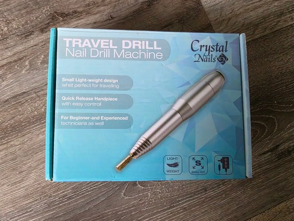 Priced to Sell Crystal Nails Travel Drill (Portable Electric Nail File / E-File) Nail Drill Machine, Gel Polish Remover, Manicure Tool, Nail Tech  Crystal Nails, Travel Drill, E-file, Electric Nail File, Nail Drill Machine, Gel Removal, Nail Tech Tool, Po - Image 2
