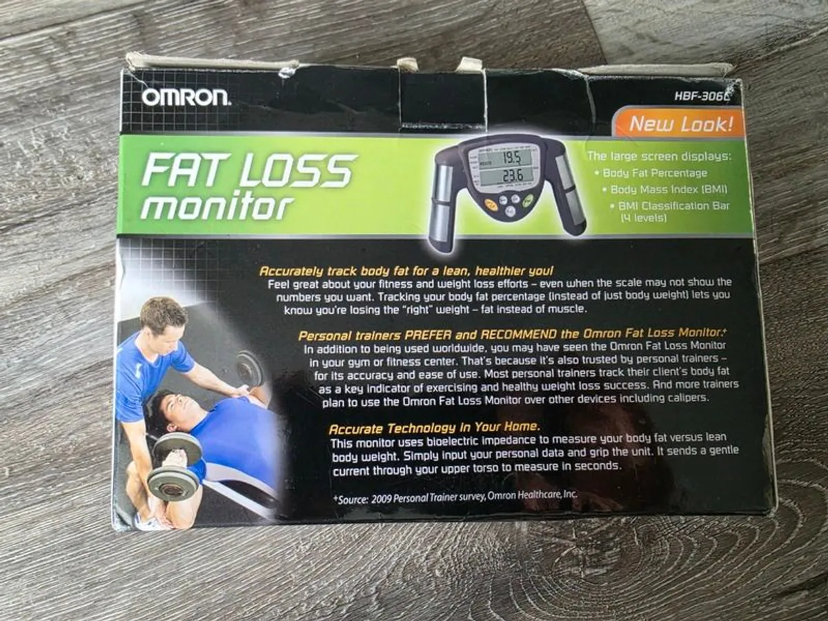 Price Drop OMRON Handheld Body Fat Loss Monitor (HBF-306C) BMI Analyzer, Fitness Tracker, Personal Trainer Scale  Omron HBF-306C, Body Fat Monitor, Handheld Body Fat Analyzer, BMI Calculator, Bioelectrical Impedance, Fitness Tracker, Weight Loss, Personal - Image 3