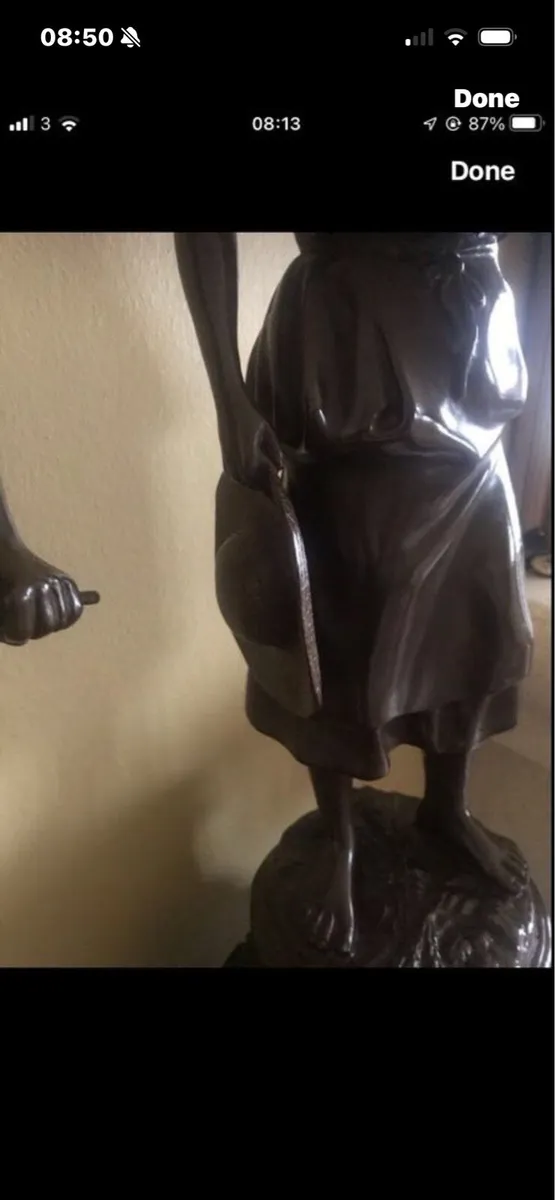 Antique Large Bronze Statues - Image 4