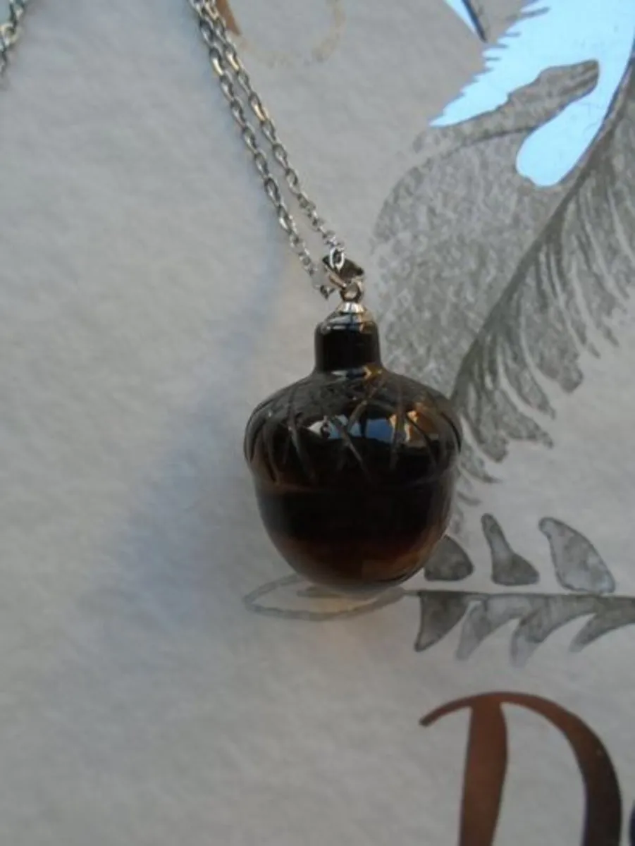 Acorn necklace, Jewellery, Tiger's eye pendant, - Image 4
