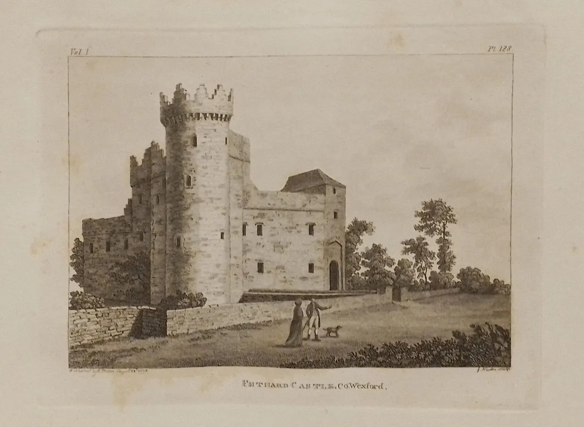 Fethard Castle Wexford Pair Antique Prints - Image 2