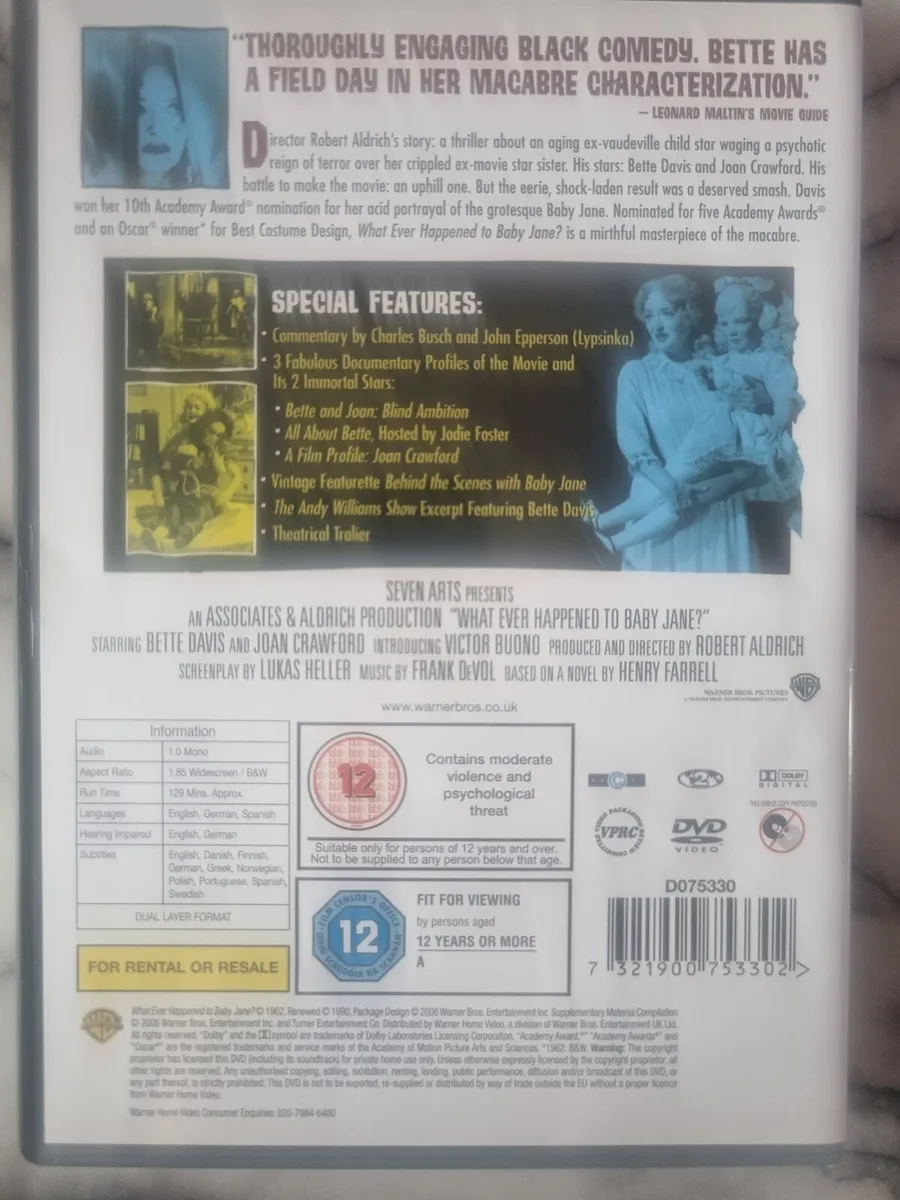 Whatever Happened To Baby Jane 2 Disc Special Edit - Image 2