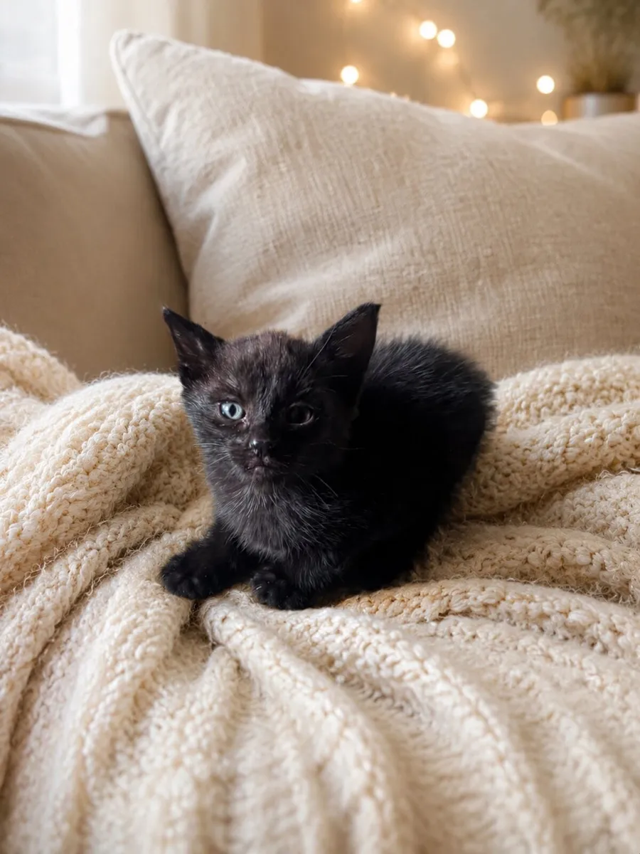Black Tabby Kitten - Image 1