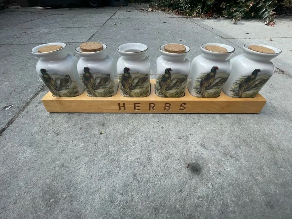 Porcelain herb pots - Image 1