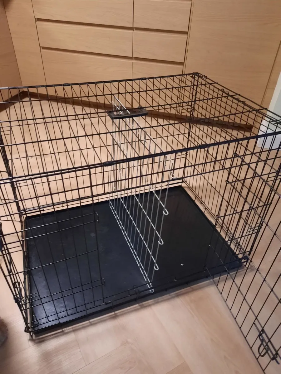 Dog crate & divider & cover - Image 2