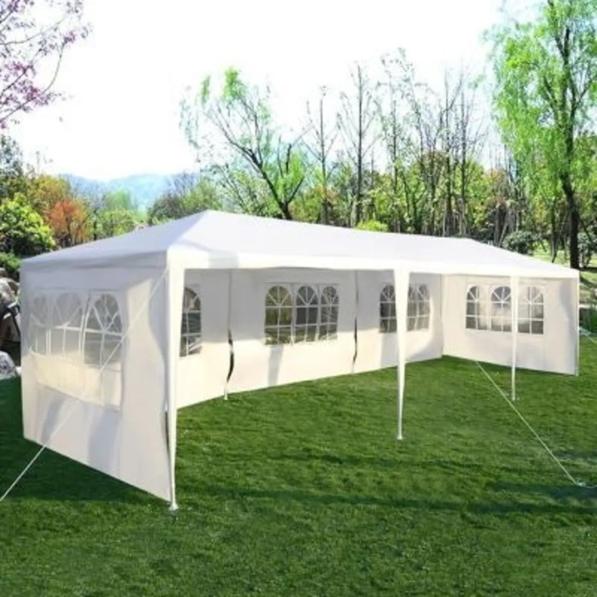 Marquee Canopy  Party Tent  3m x 9m White - Image 1