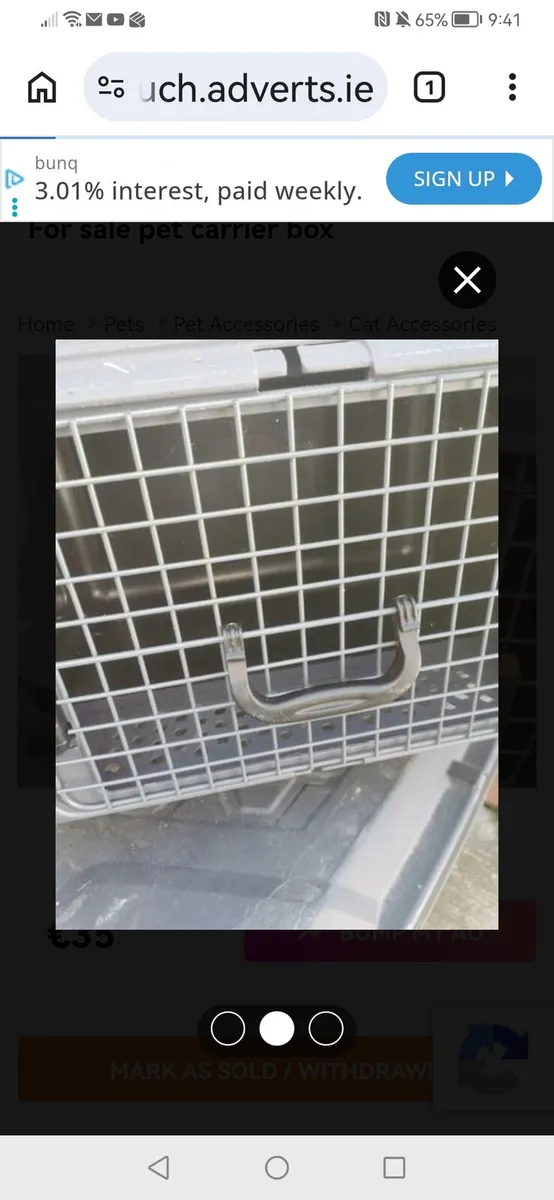 For sale pet carrier box - Image 2