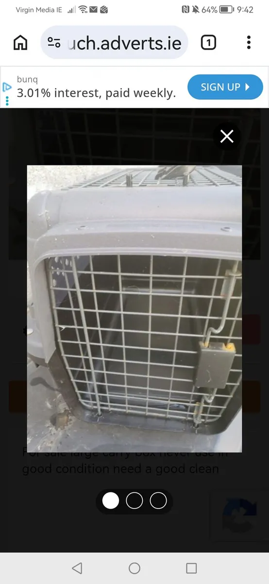 For sale pet carrier box - Image 3