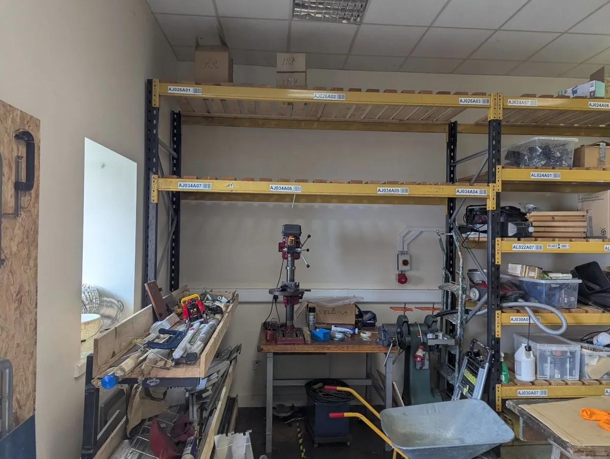 Heavy duty steel shelving - Image 1