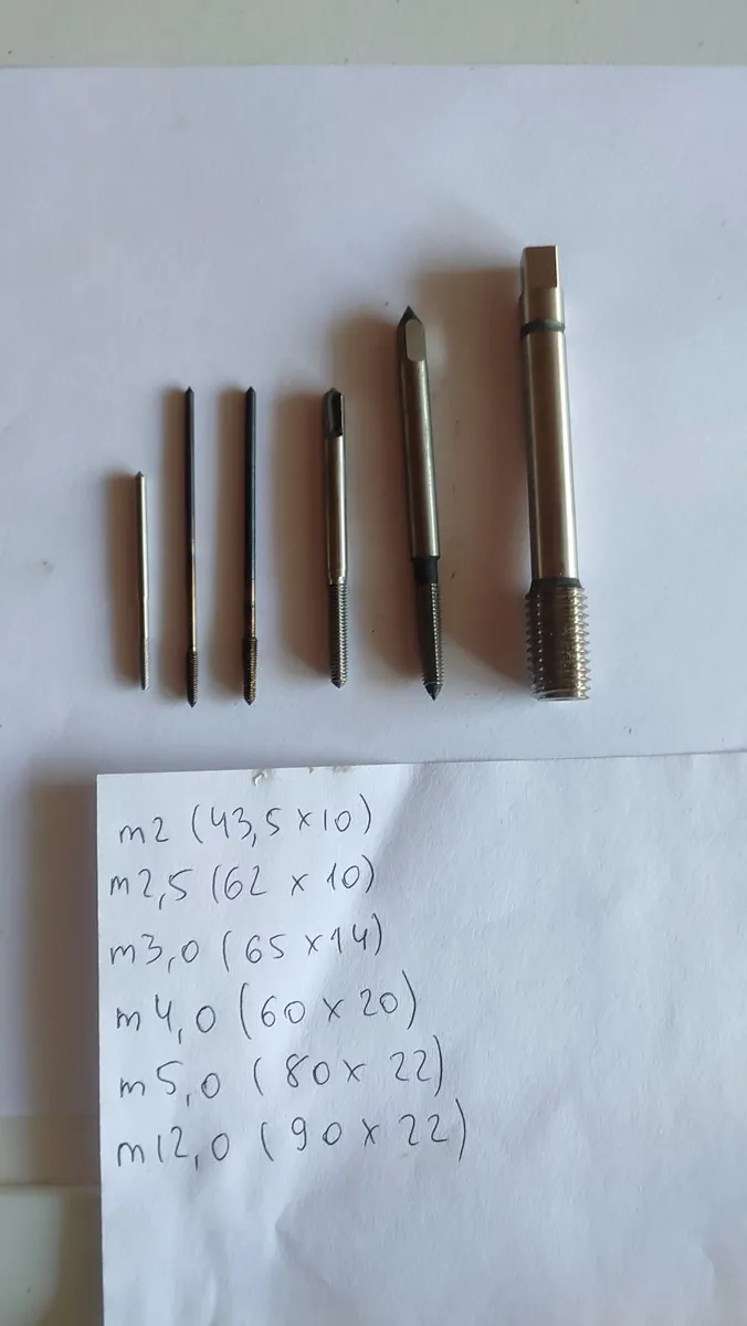 IN STOCK. 6pcs set USSR Metric Thread Taps NOS - Image 2