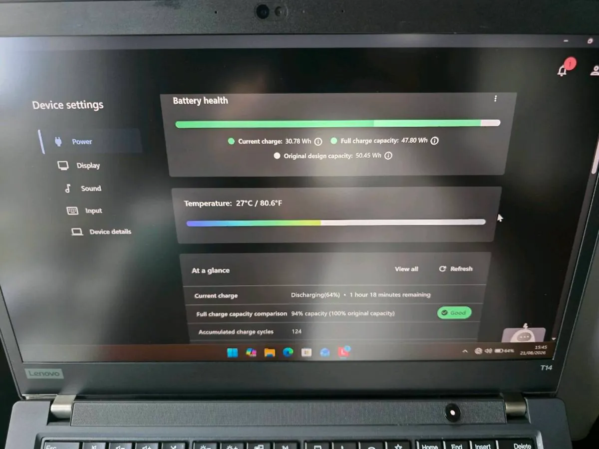 Lenovo Thinkpad T14 Gen 2 I7-1185G7 | 48GB | MX450 - Image 4