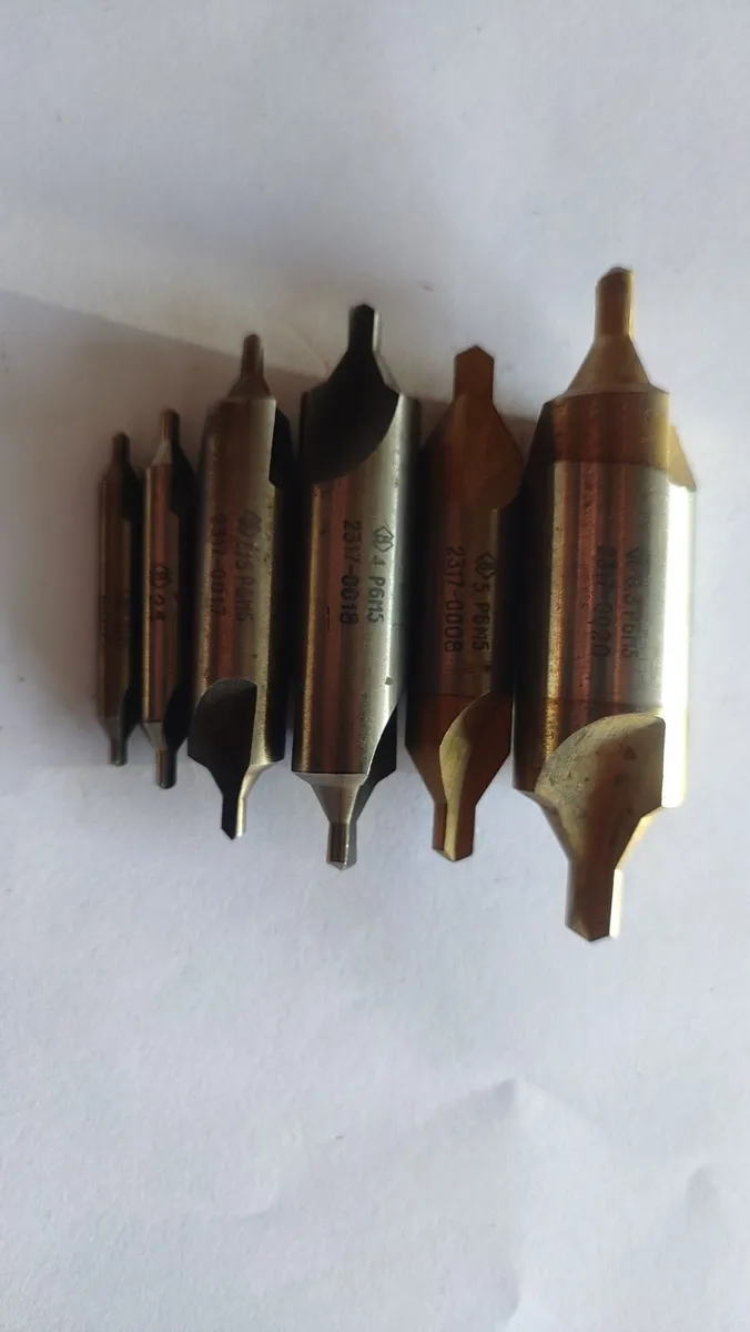 6pcs USSR HSS Combined Center Drill Bits Set - Image 1