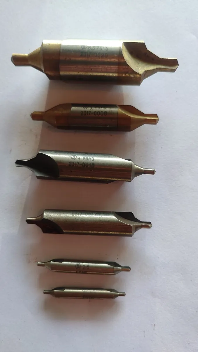 6pcs USSR HSS Combined Center Drill Bits Set - Image 3