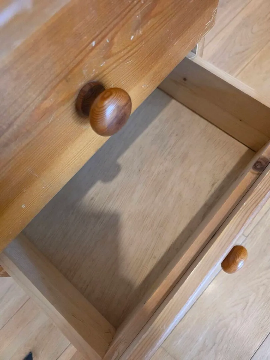 Pine bedside locker - Image 2