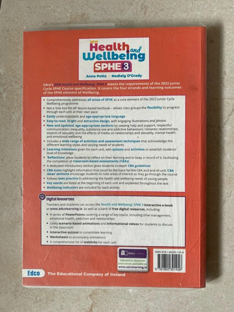 New Junior Cycle SPHE  3  Health and Wellbeing - Image 3