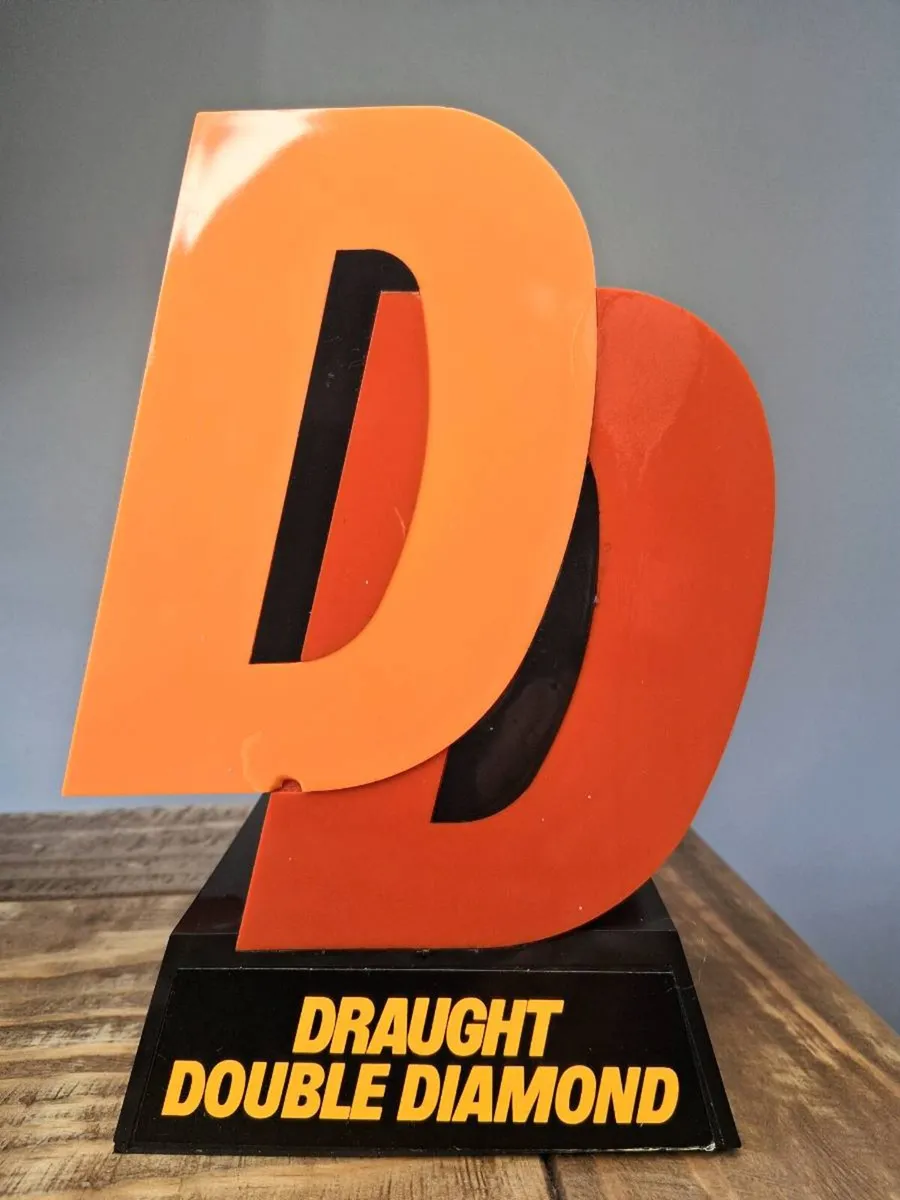 RARE! 1970s DOUBLE DIAMOND Font Light - Image 2