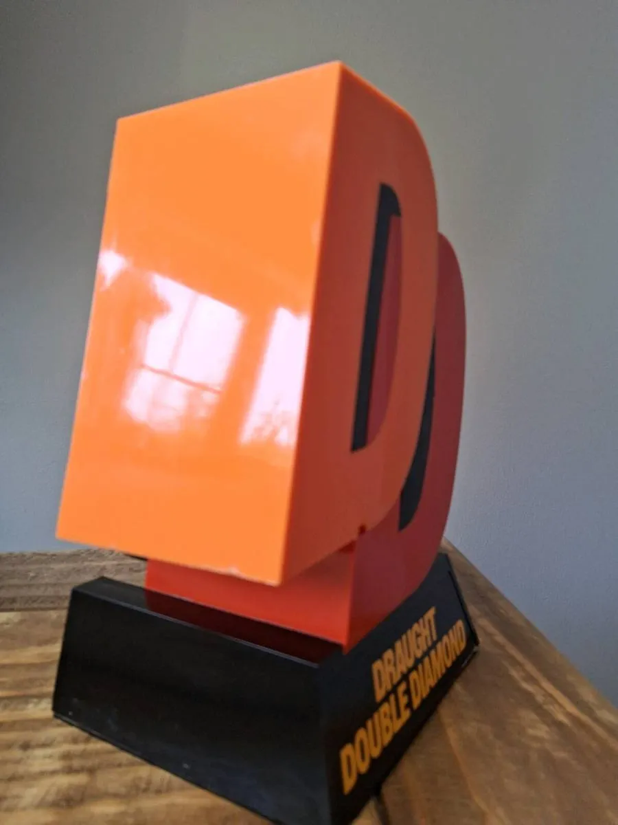 RARE! 1970s DOUBLE DIAMOND Font Light - Image 3