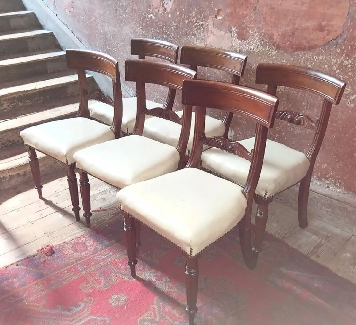 Set of 6 George IV antique Dining Chairs - Image 1