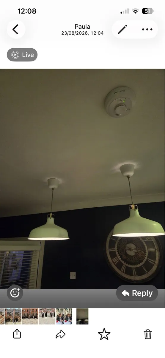 Two Ceiling lights Aluminium, excellent condition - Image 1