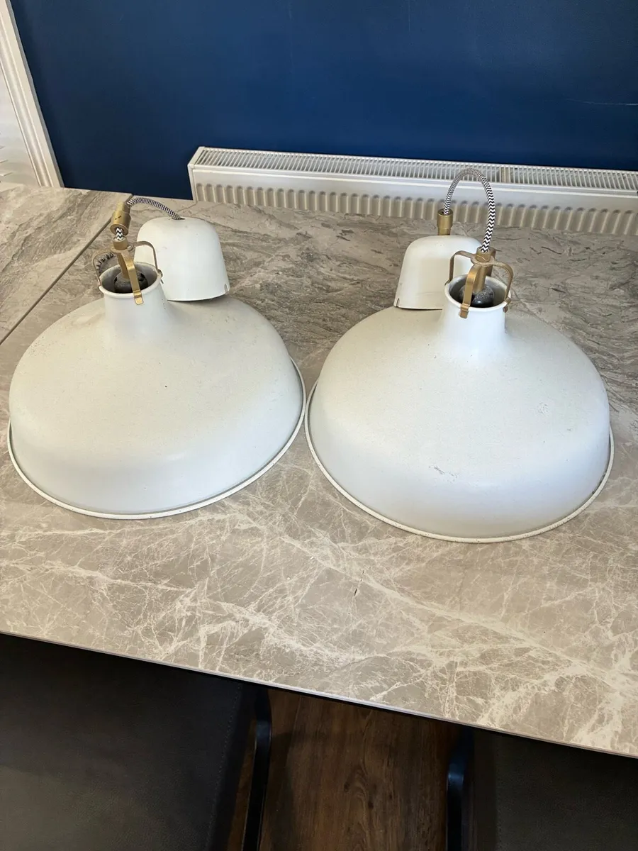 Two Ceiling lights Aluminium, excellent condition - Image 3