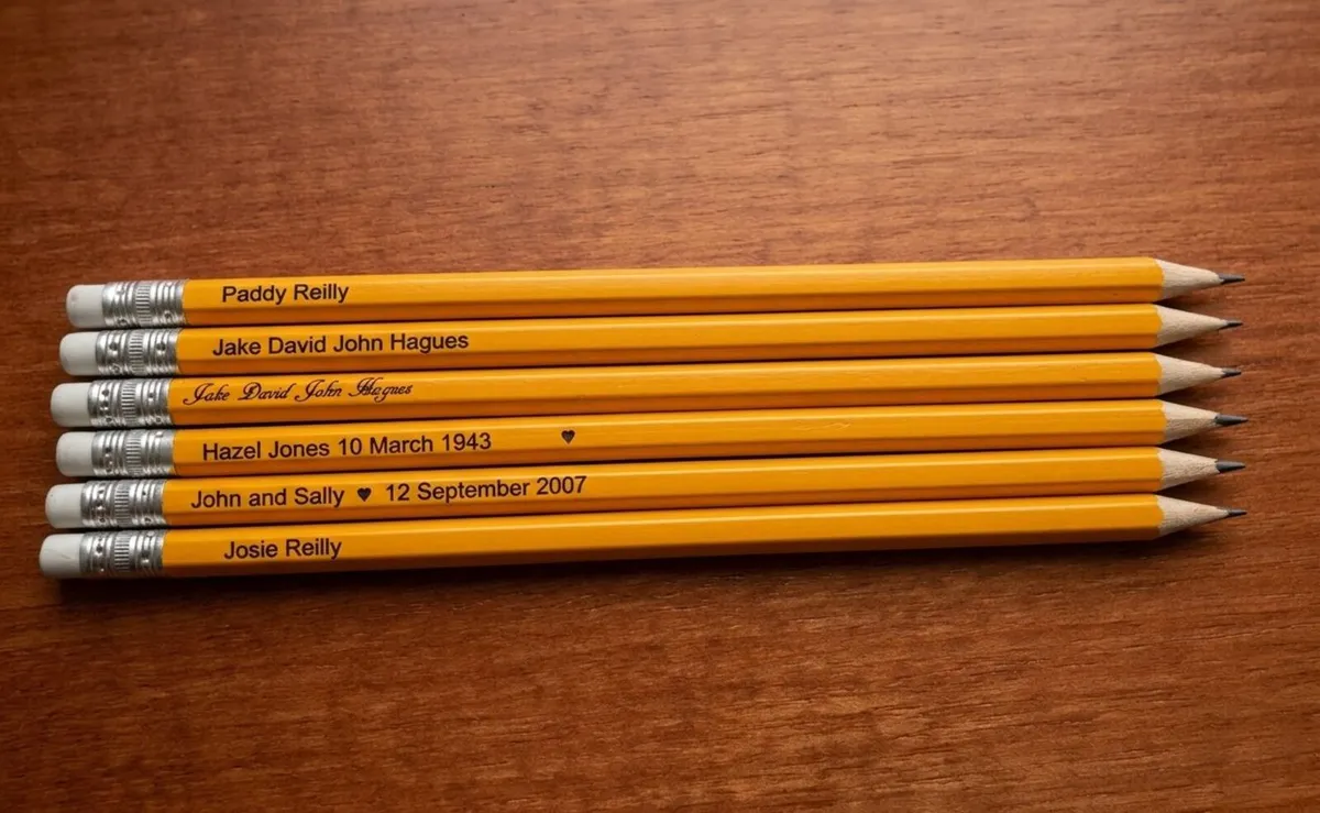 Personally Engraved Pencils - Qty 6 - Image 2