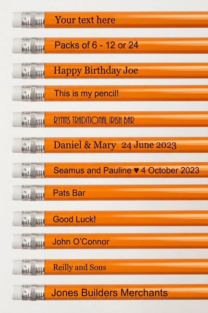Personally Engraved Pencils - Qty 6 - Image 3
