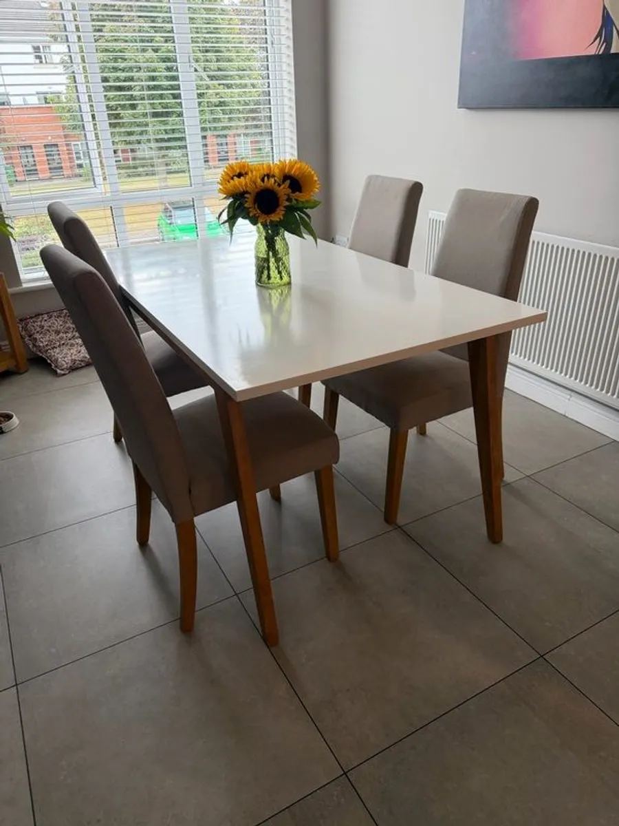 dining table and chairs - Image 1