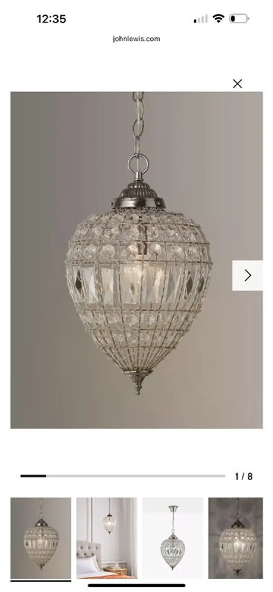 John Lewis Ceiling Lights x5 in excellent condition - Image 2