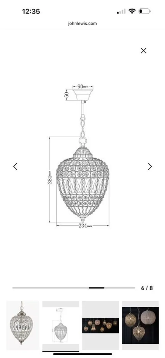 John Lewis Ceiling Lights x5 in excellent condition - Image 3