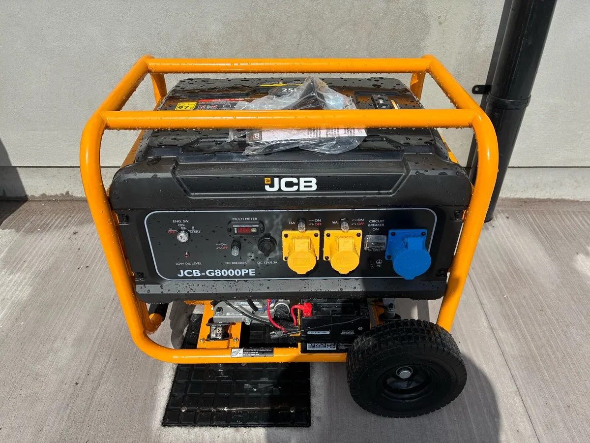 JCB 7.9KW/9.8KVA Petrol Site Generator - Image 1