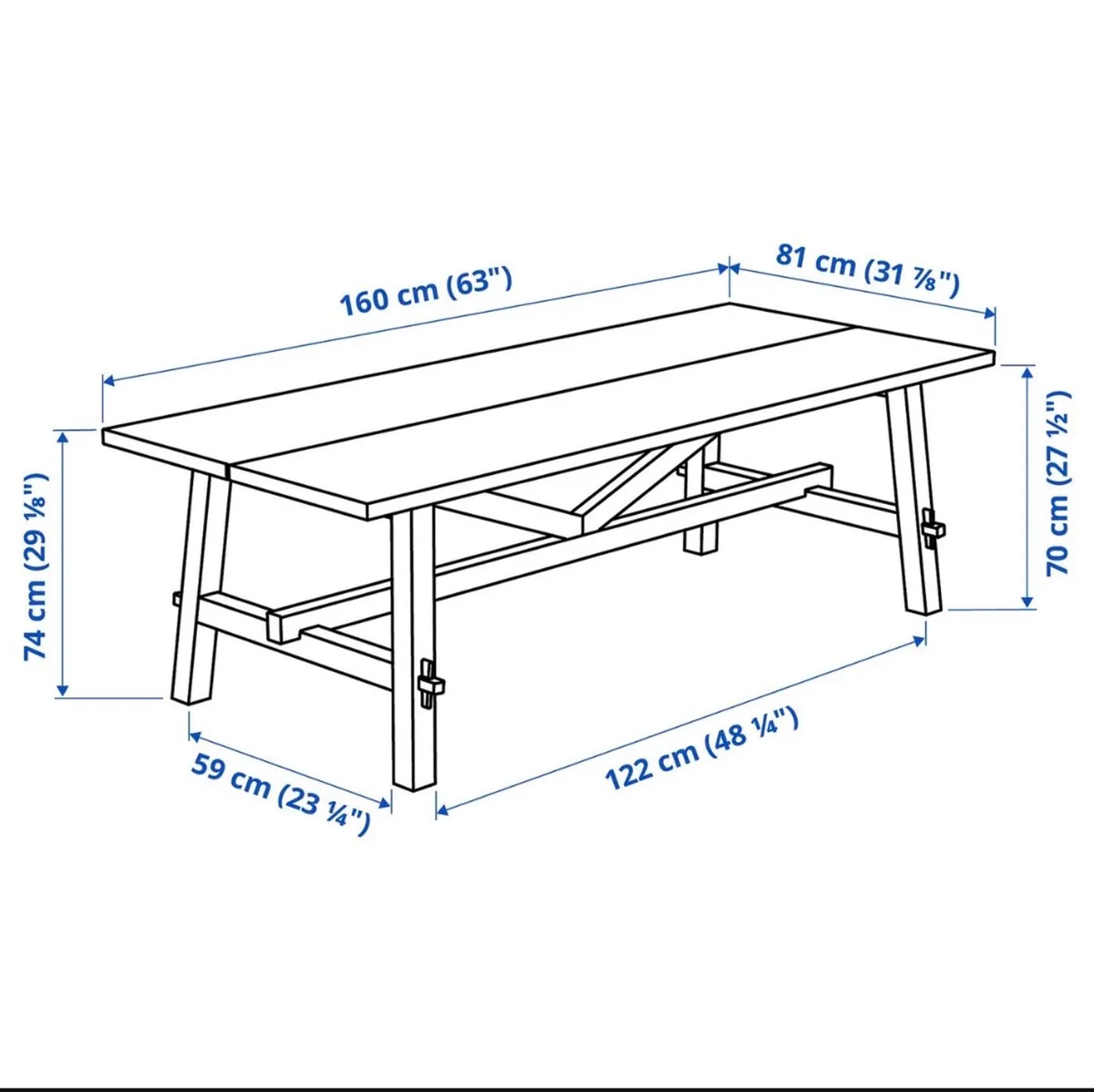 Dining table (solid wood) - Image 3