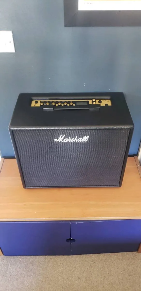 Marshall amp, Epiphone Guitar, Boss pedals board - Image 1