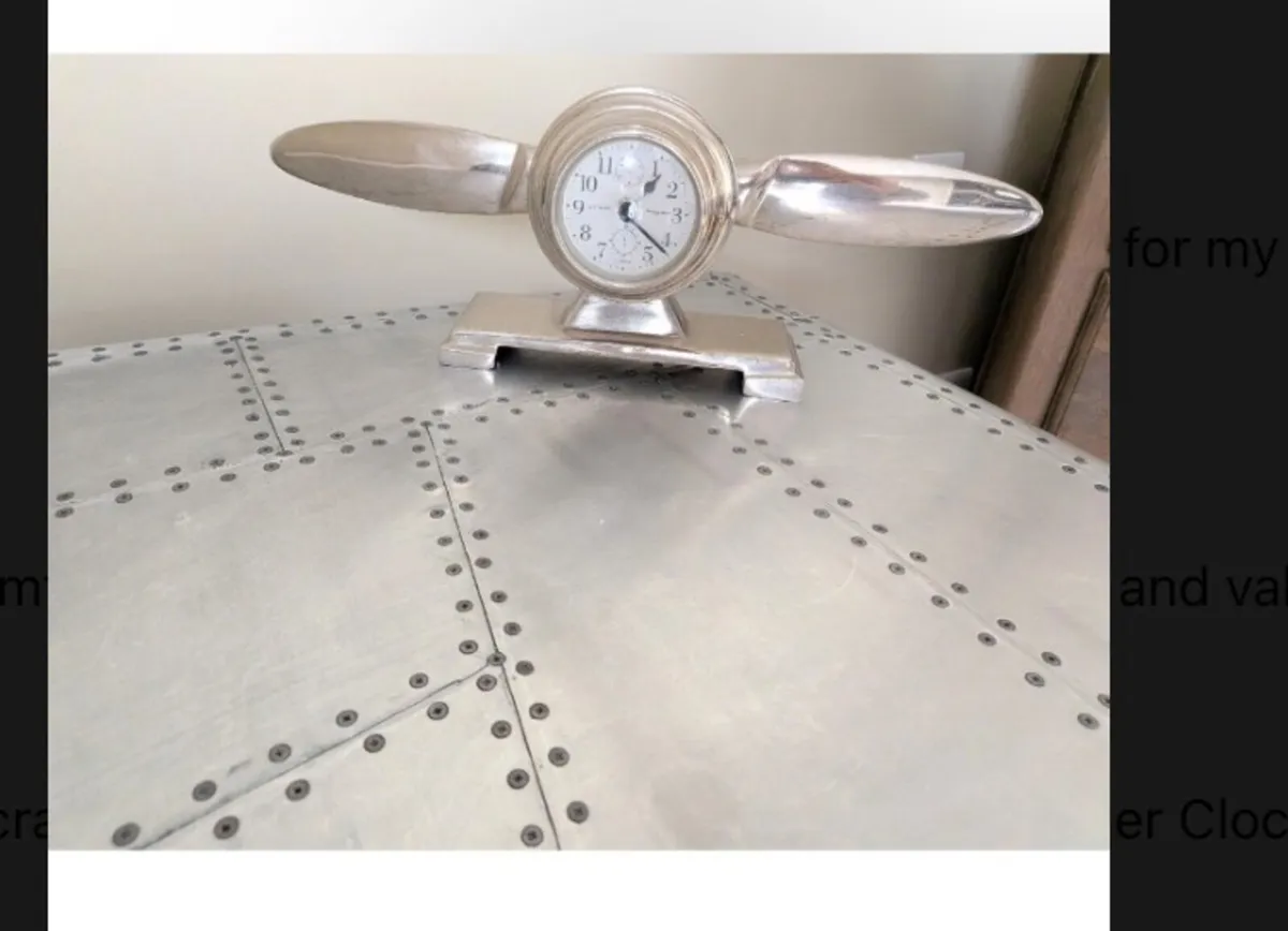 Original Aircraft-Style Aluminium Desk/Table - Image 4