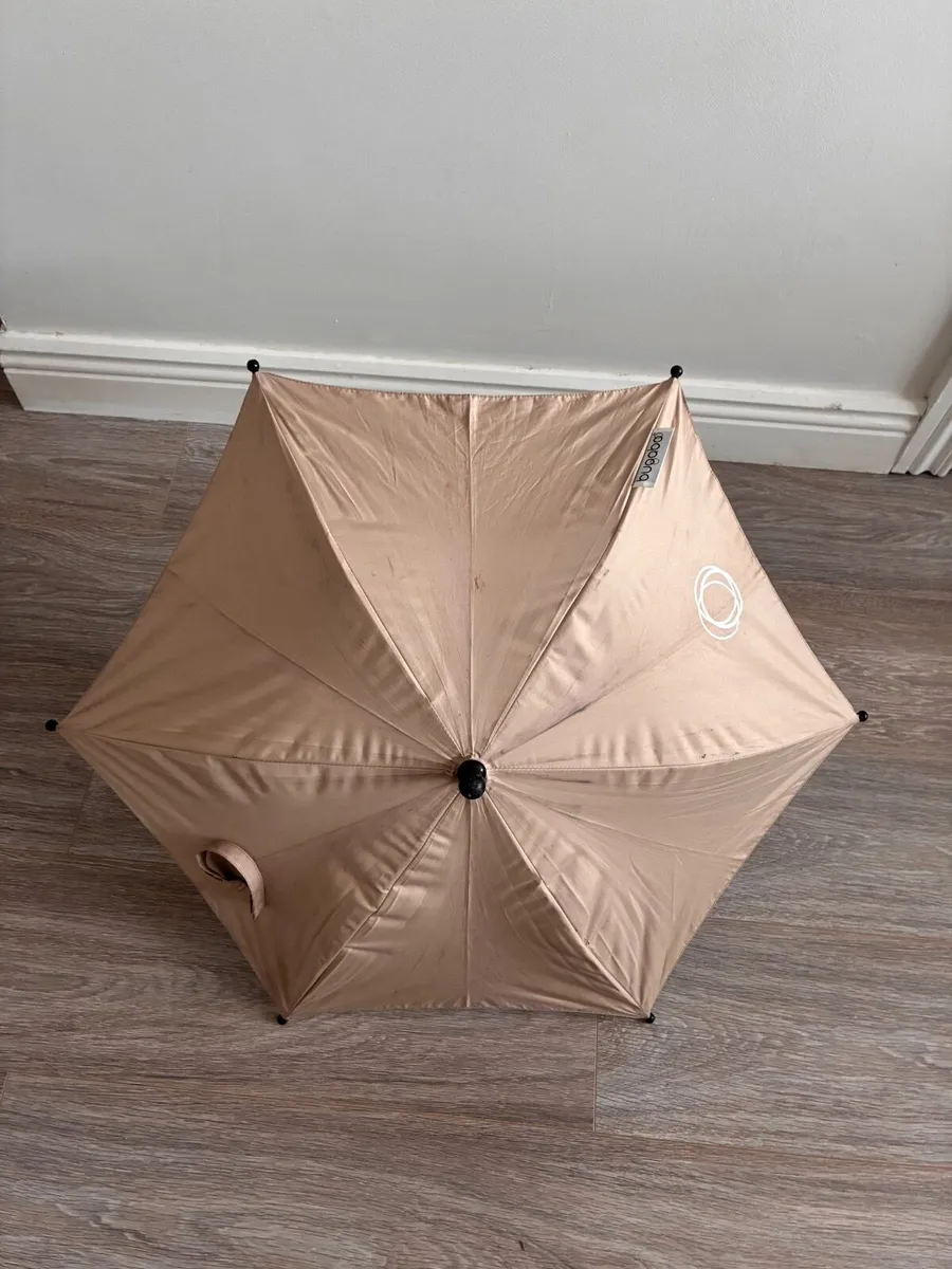 Bugaboo Parasol+ Stroller Umbrella UPF 50+ – Deser - Image 1