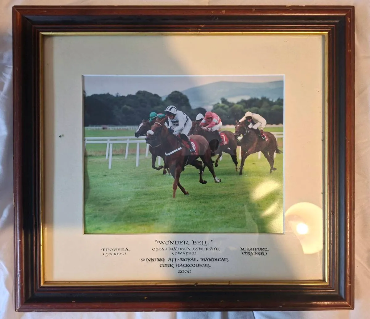 Framed Horse Racing Memorabilia - Image 1