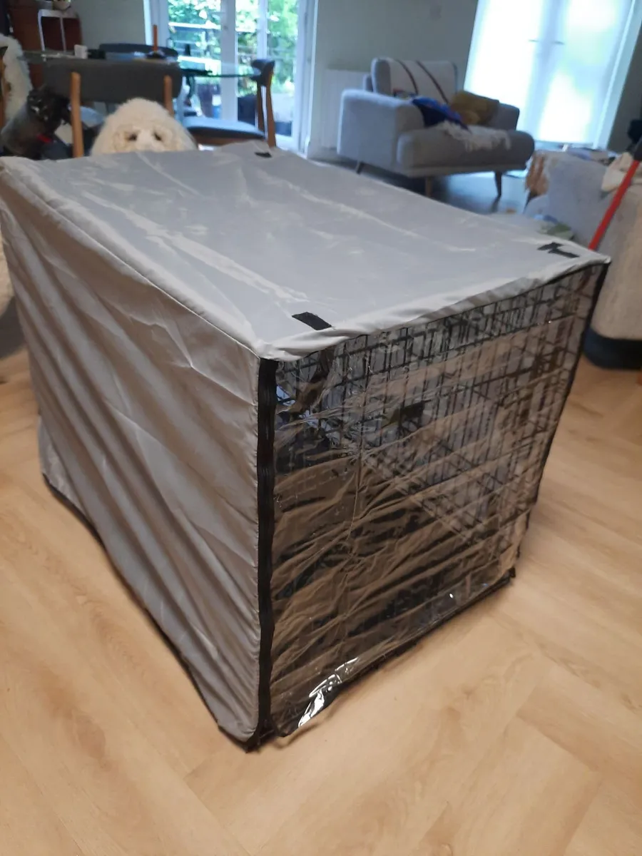 Dog crate & divider & cover - Image 1