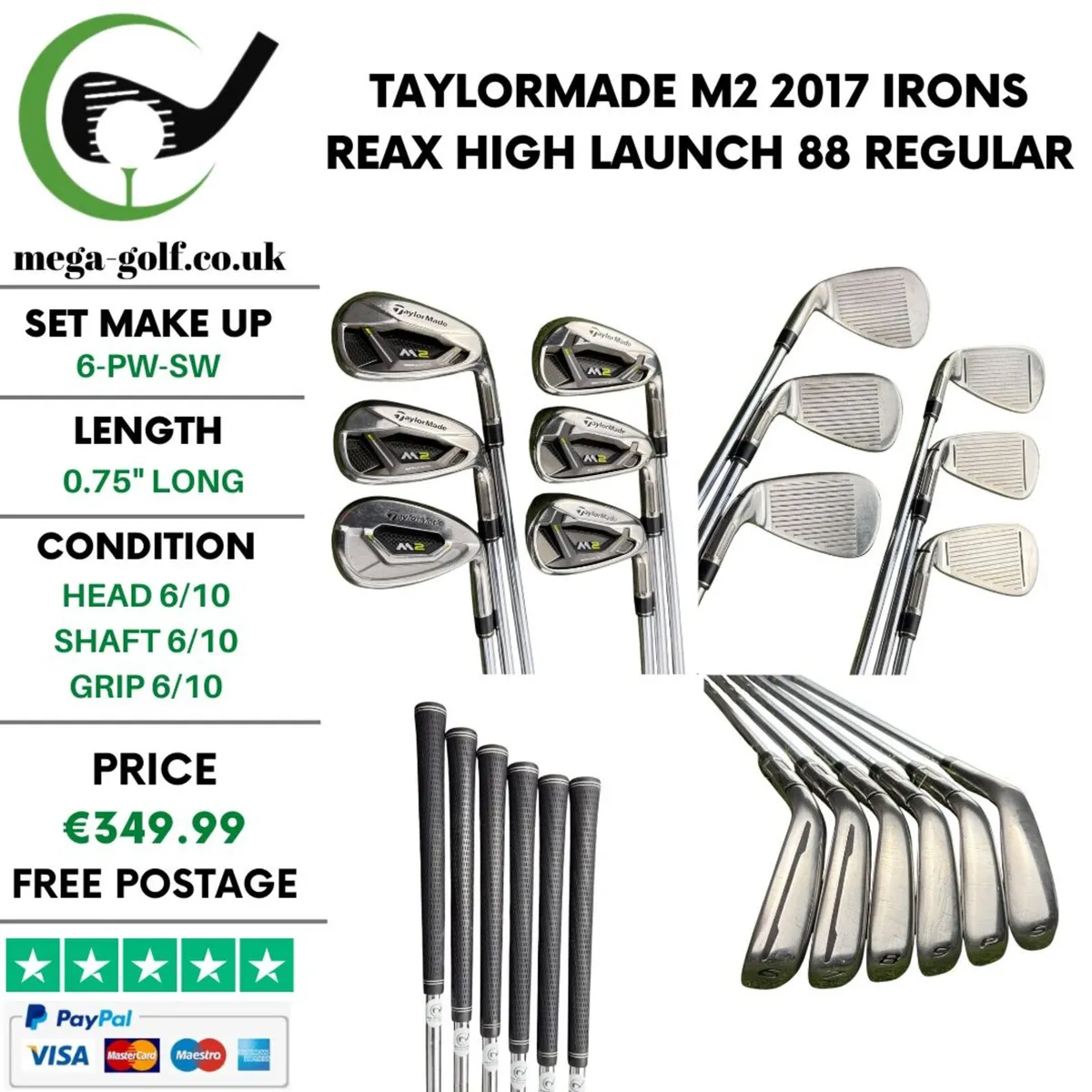 Taylormade M2 2017 Irons / 6-Pw-Sw / Regular - Image 1