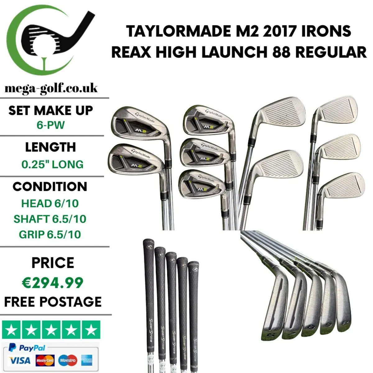 Taylormade M2 2017 Irons / 6-Pw / Regular - Image 1