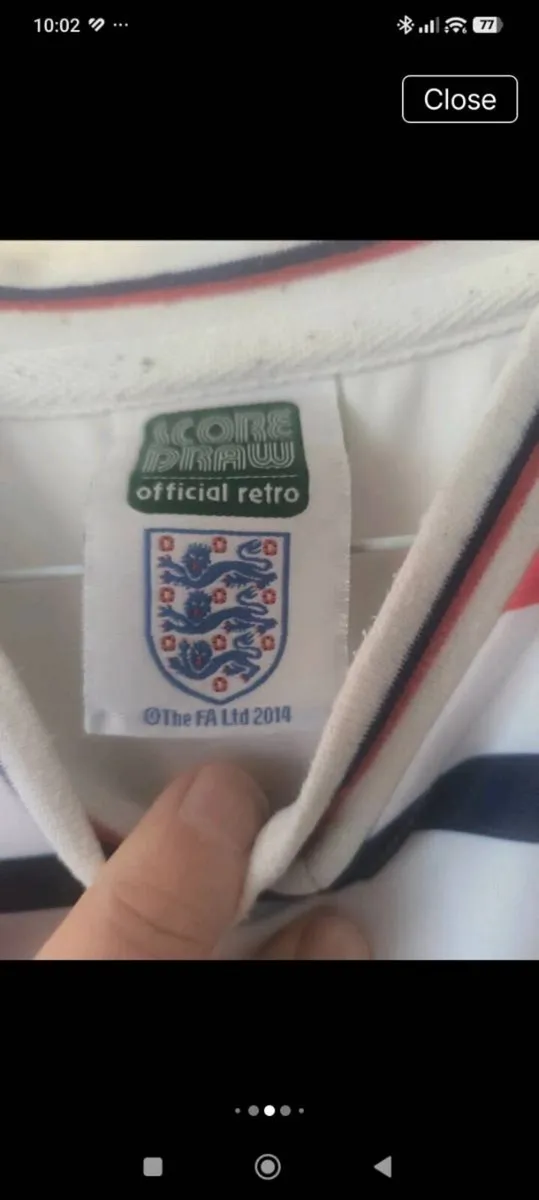 England 1982 World Cup football jersey - Image 3