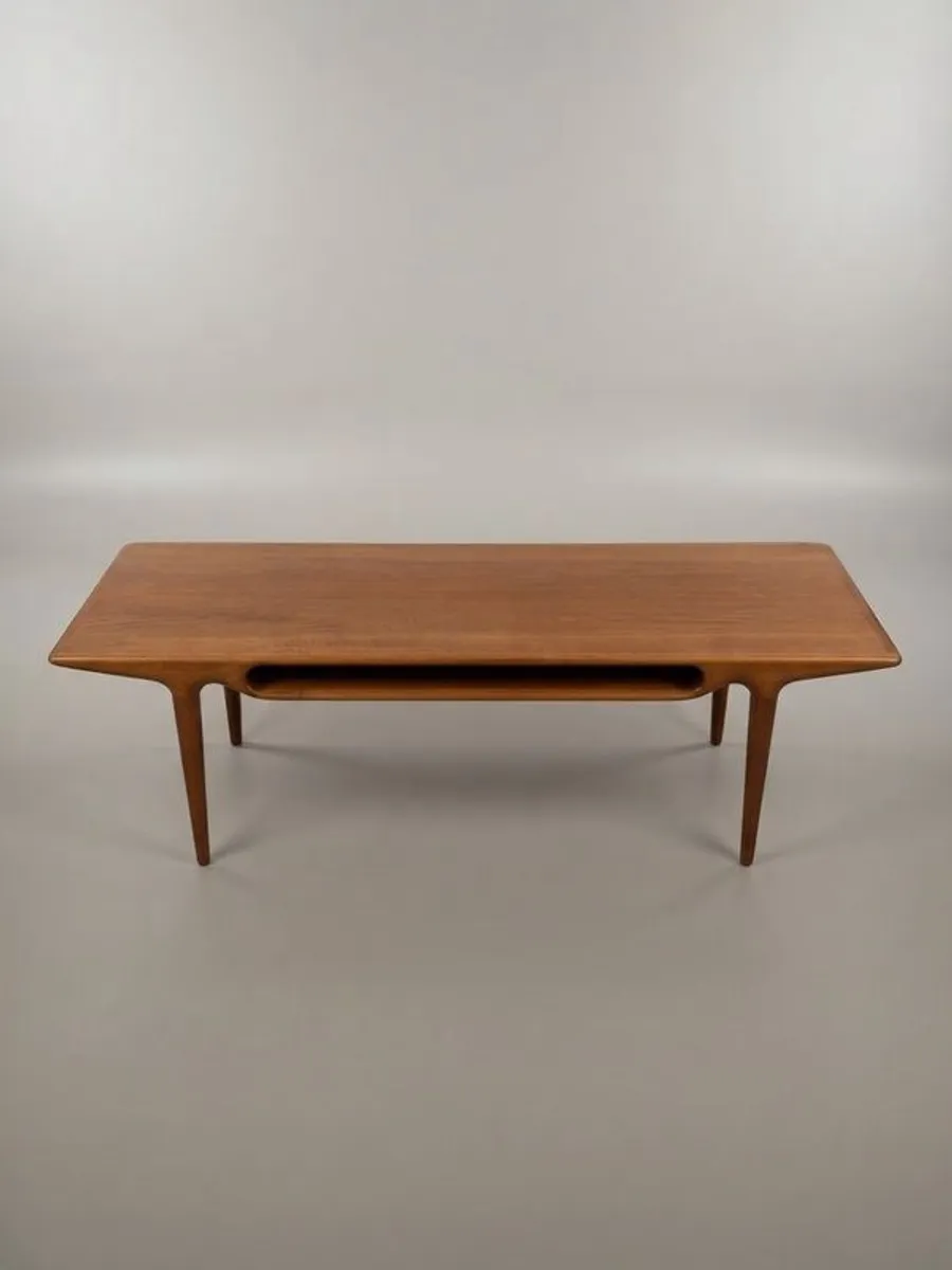 FLASH SALE ! Was 1195 Now 1050 ! Exquisite Danish Teak Coffee Table Attributed to Johannes Andersen - Image 2