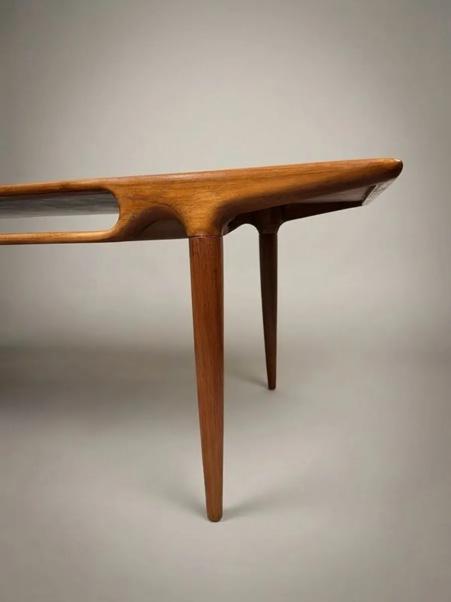 FLASH SALE ! Was 1195 Now 1050 ! Exquisite Danish Teak Coffee Table Attributed to Johannes Andersen - Image 4