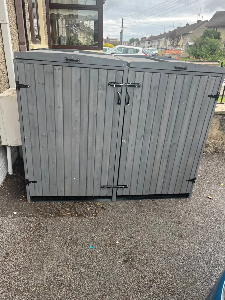 Wheelie bin storage .