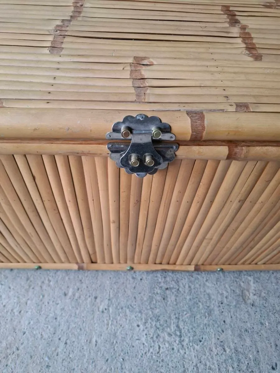 Bamboo Storage Chest / Blanket Box  (DELIVERY) - Image 3