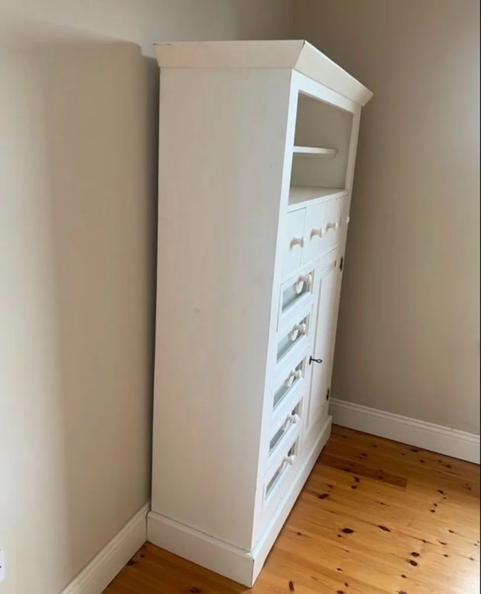 Solid Wood Painted Cabinet - Image 2
