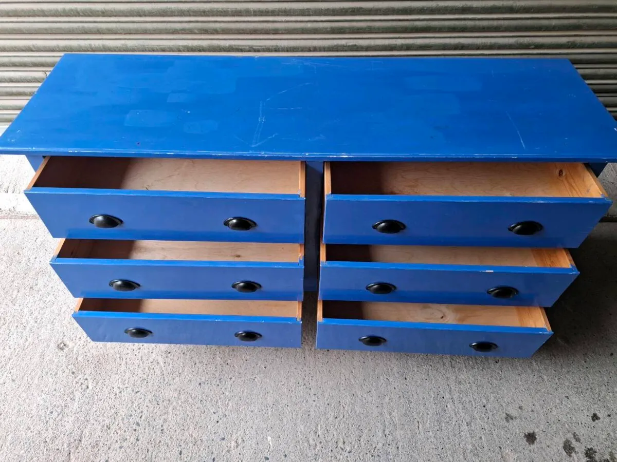 Large 6 Drawer Wooden Chest /Dresser (DELIVERY) - Image 3